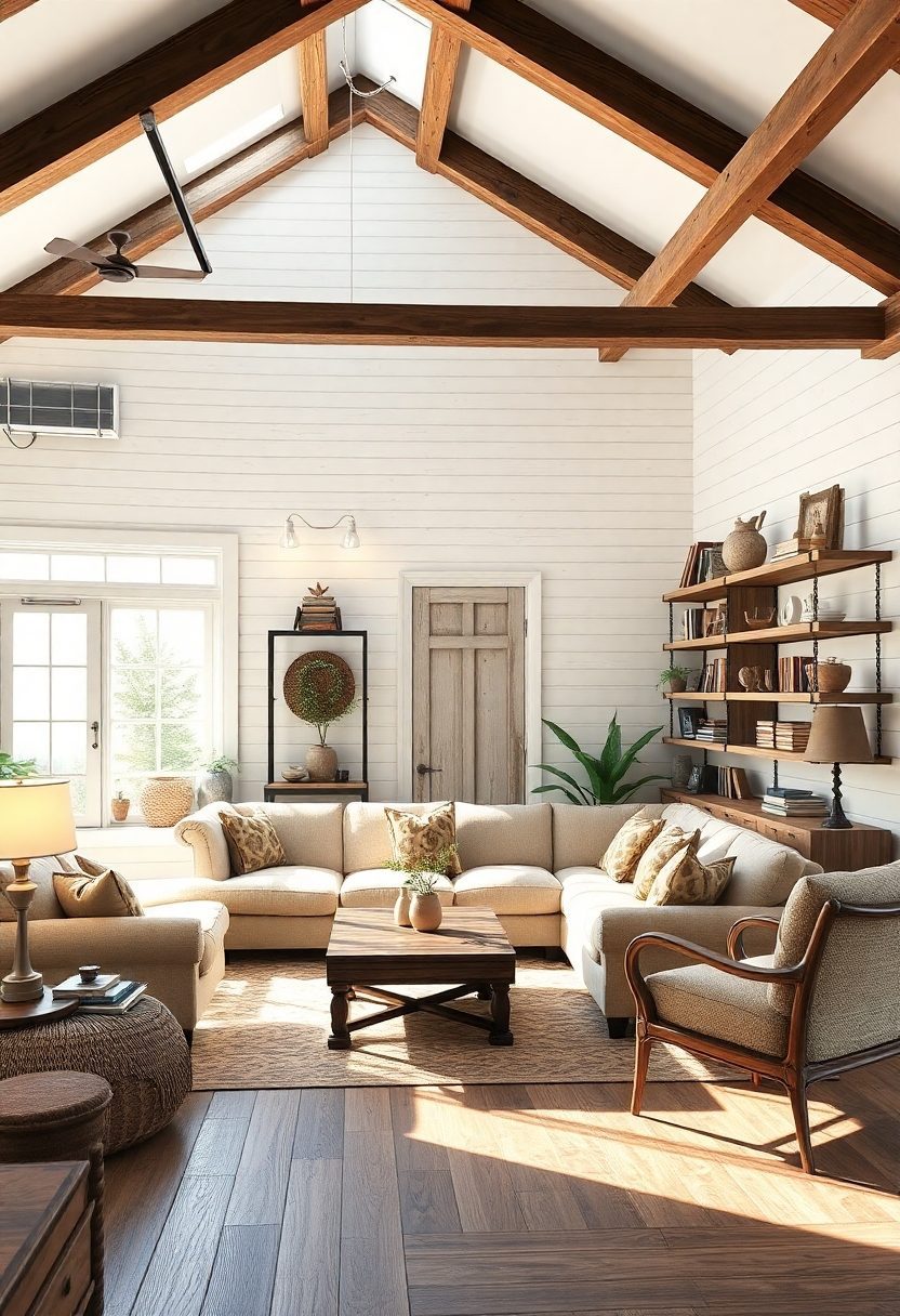 Farmhouse Living Room Ideas: Architectural Details And Accents