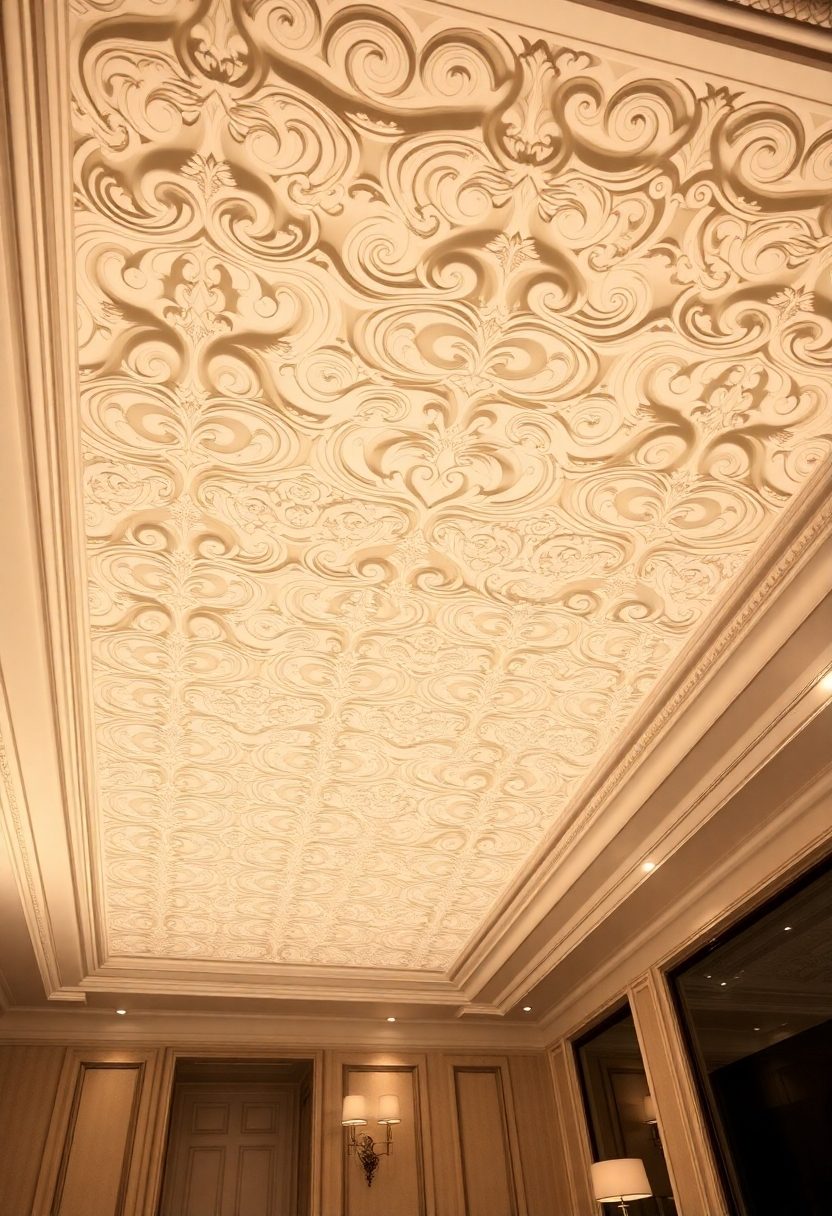 Luxury Ceiling Design Ideas: Intricately Molded Ceiling Details