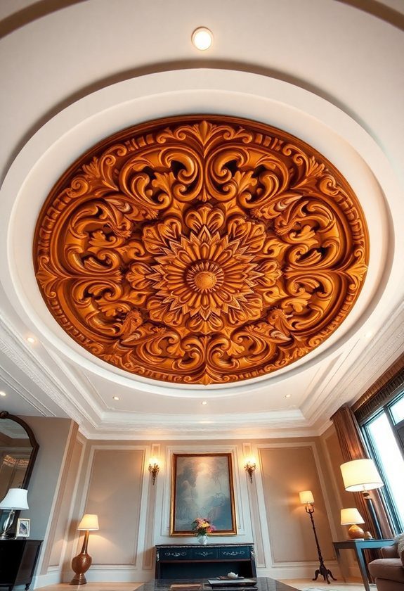 Wooden Ceiling Design Ideas: Wooden Ceiling Medallion Designs