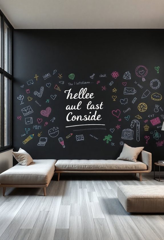 Creative Wall Painting Ideas: Blackboard Paint Walls