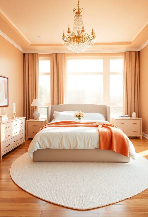 Bedroom Paint Colors: Soft Peach Shades for a Warm Ambiance