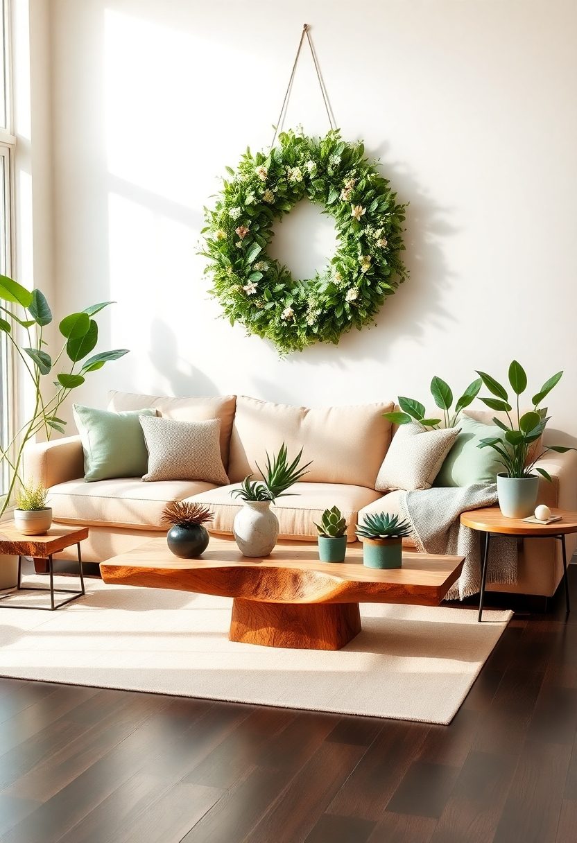 Spring Living Room Decor Ideas: Add Some Greenery