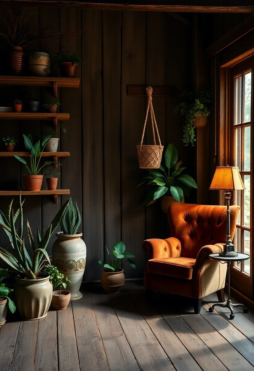 Grunge Room decor  Ideas: Bringing the Outdoors in With Plants and Greenery