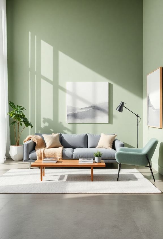 Sage Green Paint Ideas: Modern Retreat