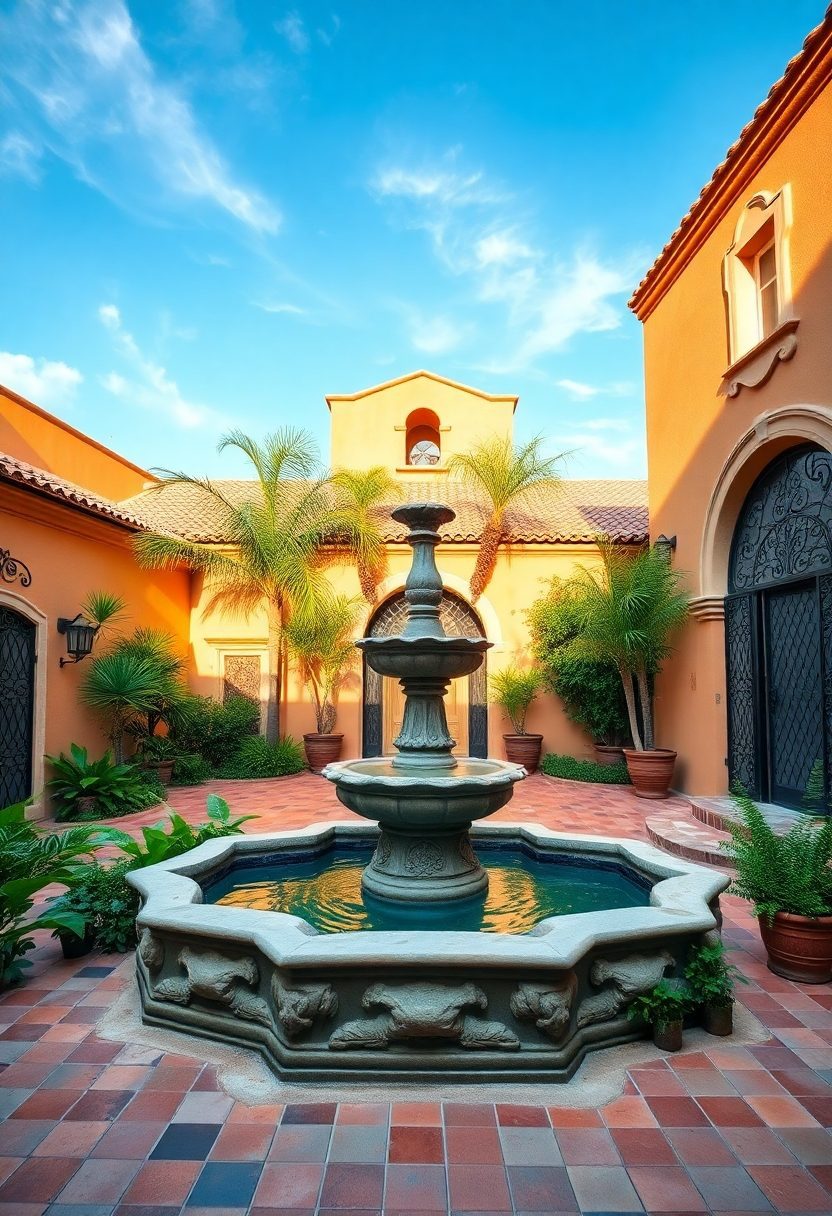 Old Spanish Style Home Ideas: Courtyards And Verdant Oases