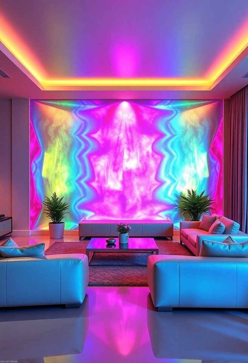 Trendy Wallpaper Ideas: Iridescent Colors for a Shimmering Effect