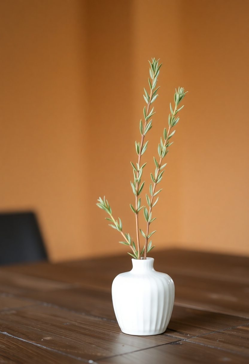 Dining Table Centerpiece Ideas: Minimalist Greenery