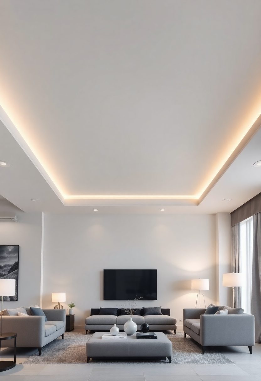 Minimal False Ceiling Designs: Monochromatic Minimalism