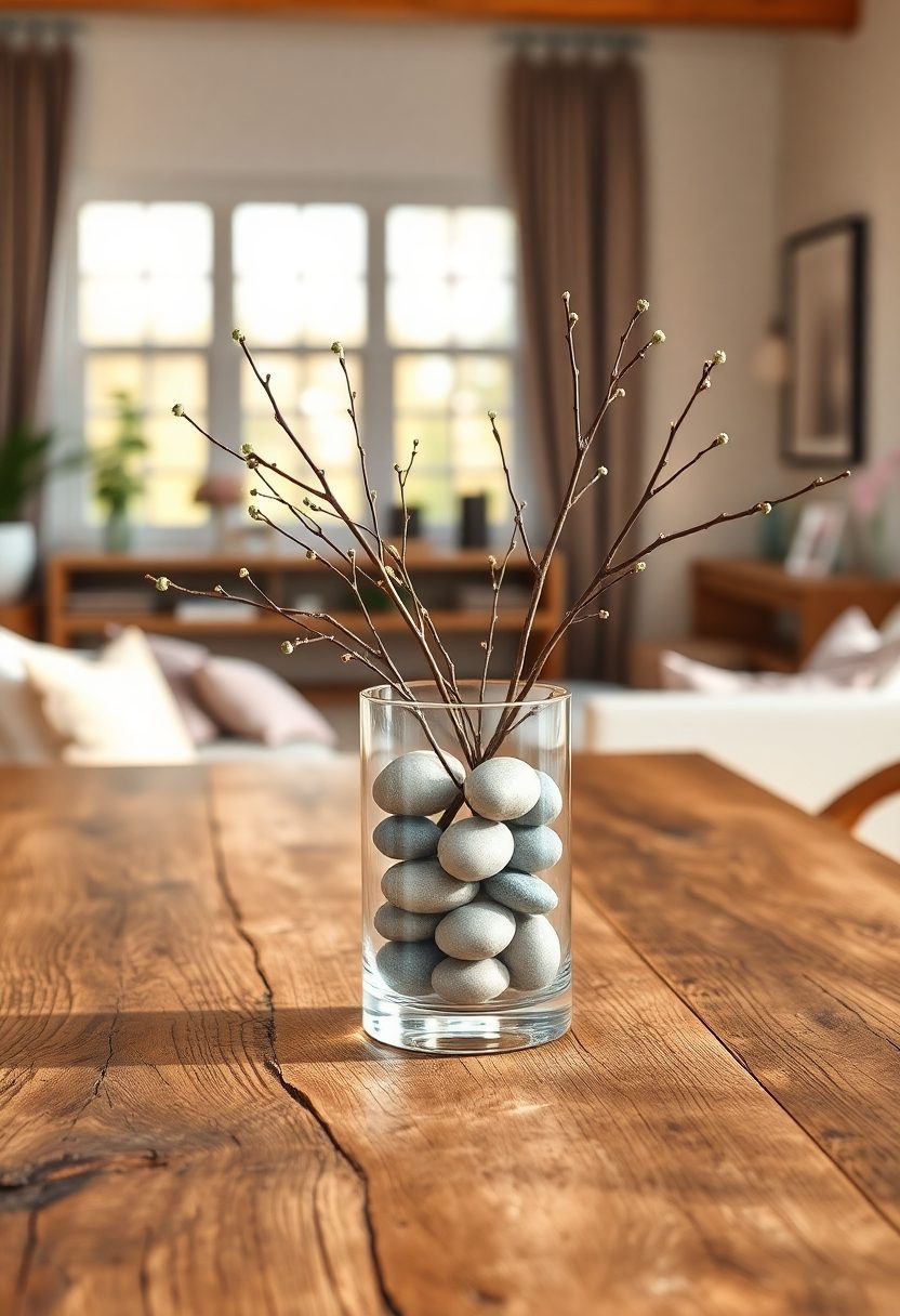 Table Centerpieces Ideas: Minimalist Vase Fillers