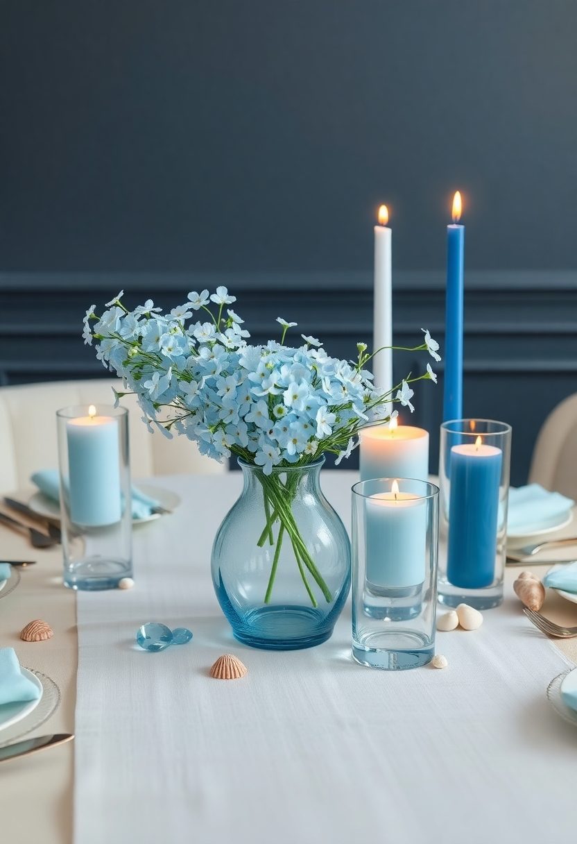 Dining Table Centerpiece Ideas: Monochromatic Color Schemes