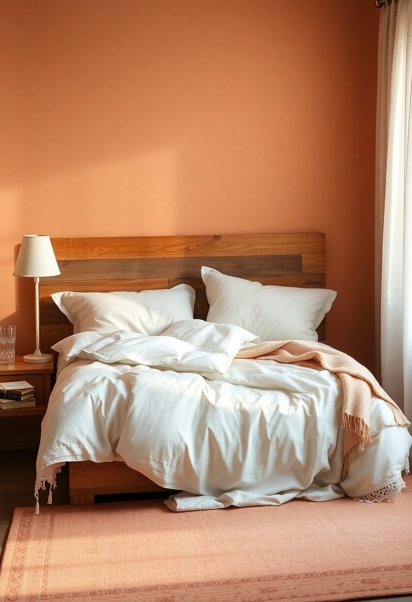 10+ Top Bedroom Aesthetic Ideas - You’ll Love! 1 Bedroom Aesthetic Ideas: Soft Peach Sanctuary