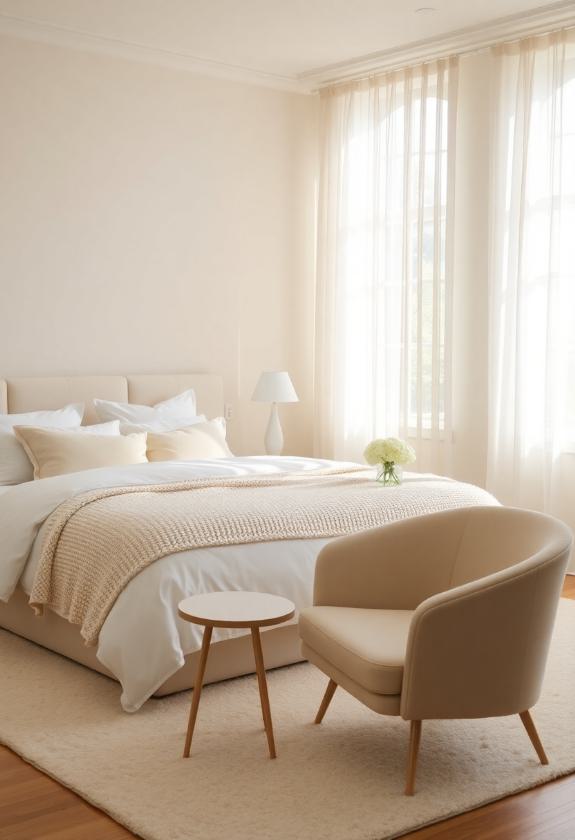 Bedroom Paint Colors: Ivory and Cream for a Soft, Calming Glow