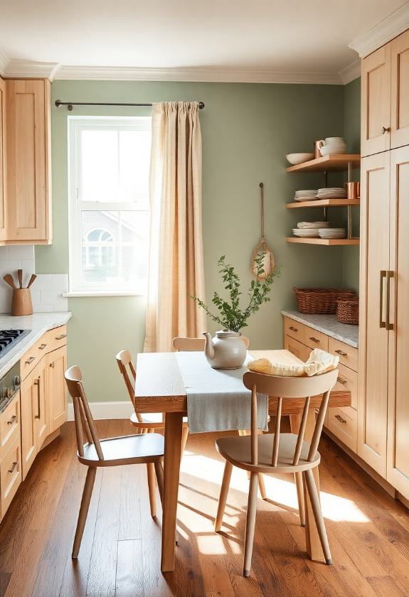 Kitchen Paint Color Ideas: Cozy Sage Green