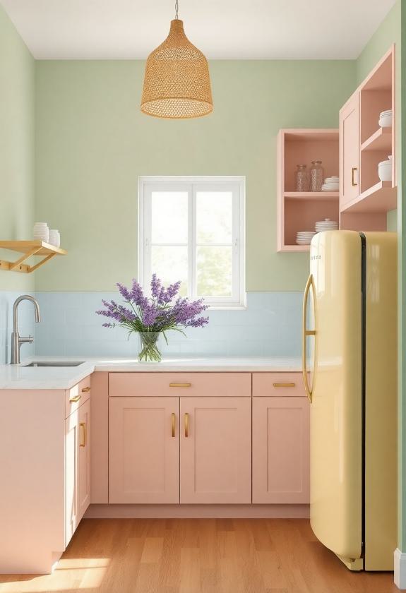 Kitchen Paint Colors: The Power of Pastel Colors in Small Kitchens