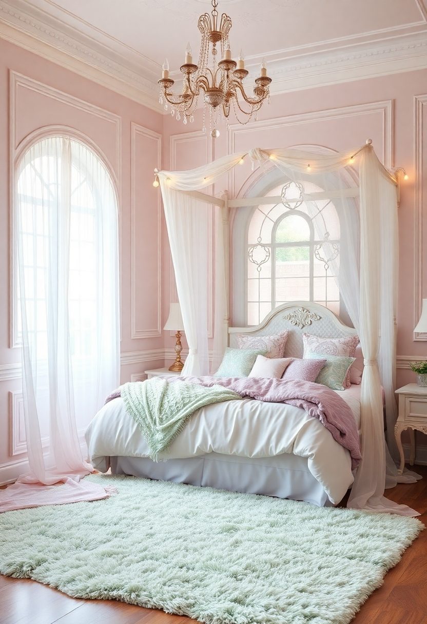 Bedroom Aesthetic Ideas: Pastel Paradise Sleeping Sanctuary