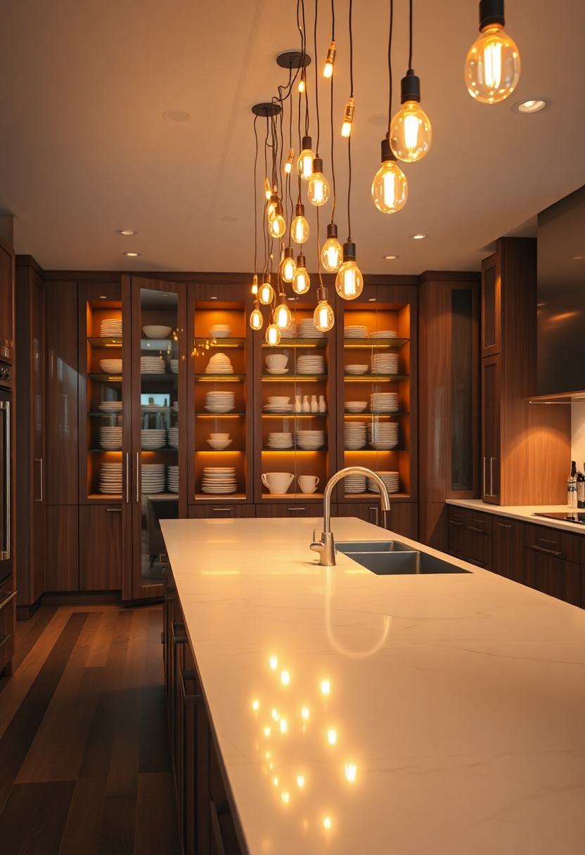 Quick Kitchen Decor: Add Ambient Lighting With String Lights