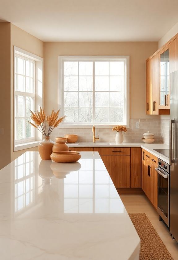 Kitchen Paint Colors Ideas: Warm Beige Tones