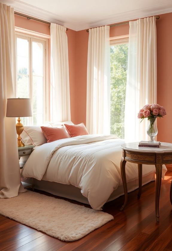 Bedroom Paint Colors: Dusty Rose for a Romantic Ambience