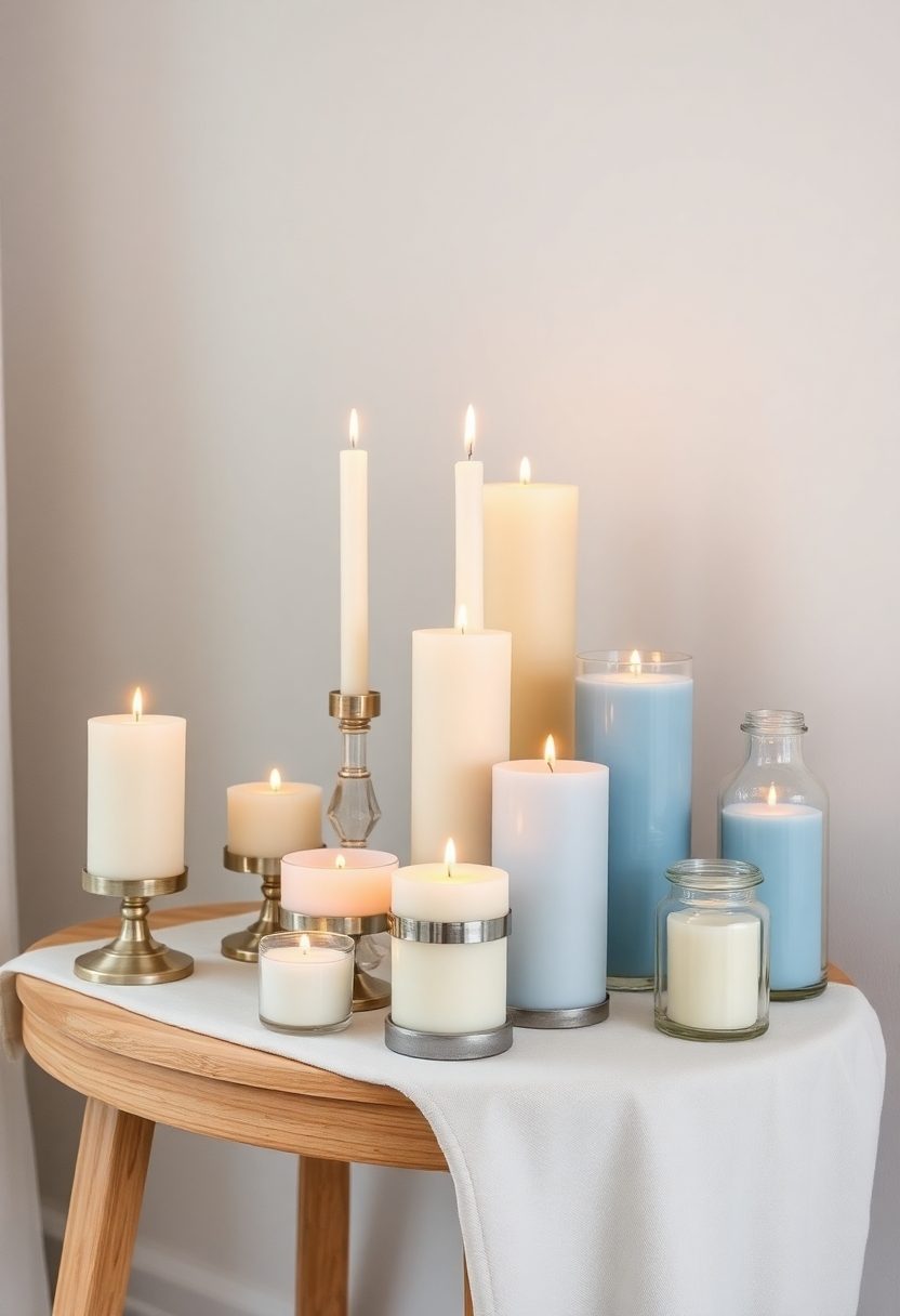 Home Decor Ideas for National Napping Day: Calming Candle Arrangements