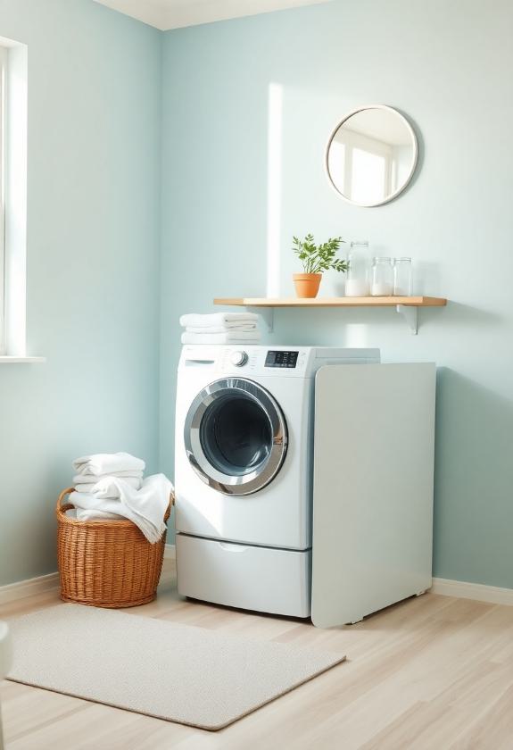 Laundry Room Paint Colors: Calming Blue Oasis