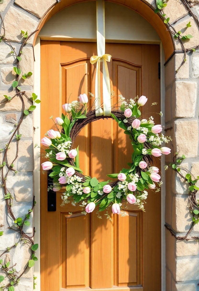 Easter Wreath Ideas: Outdoor Easter Wreath Decorations