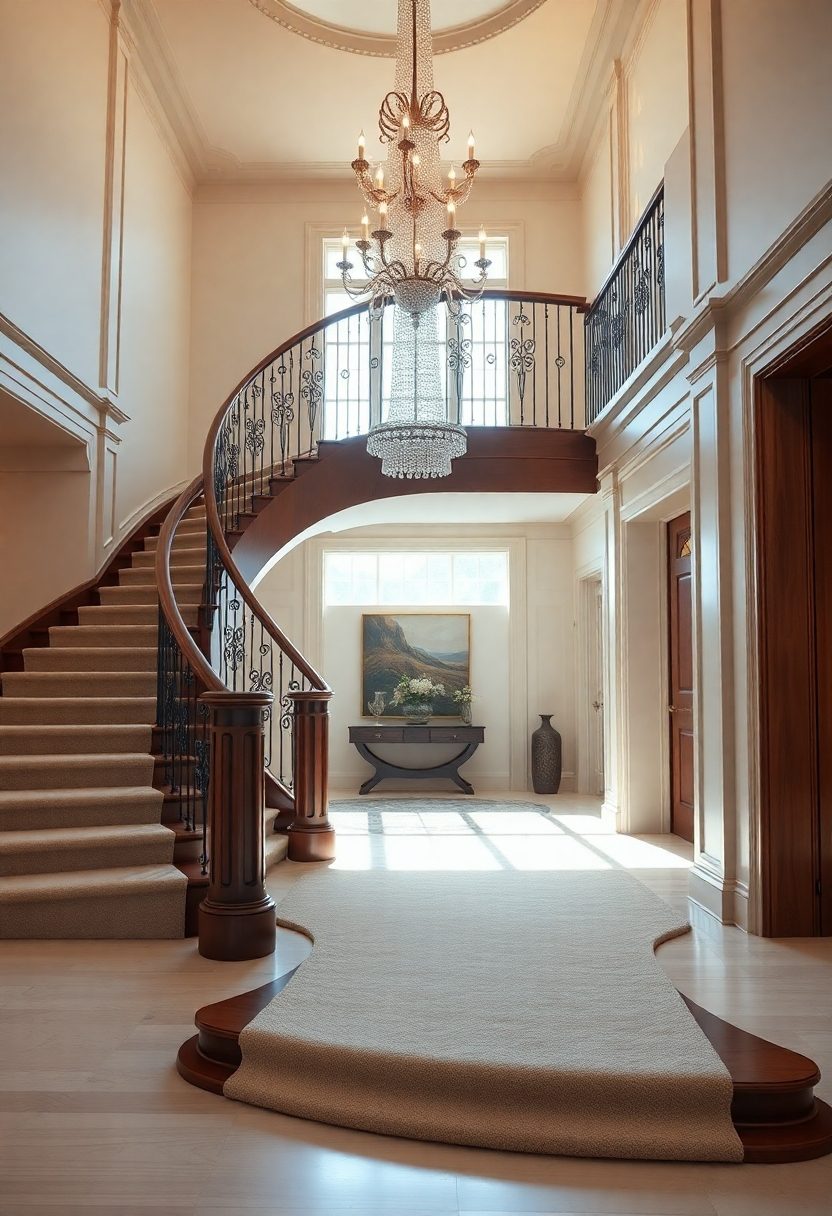 Luxury Staircase Ideas: Elegant Curved Staircases