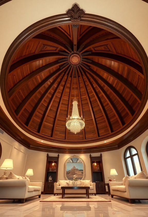 Wooden Ceiling Design Ideas: Wooden Dome Ceiling Designs