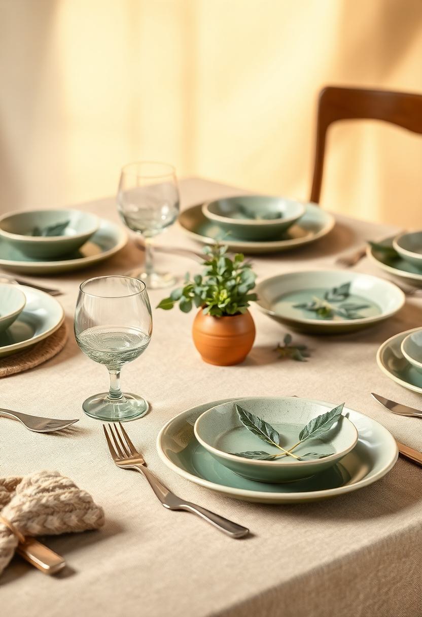 Green Home Decor Ideas for St. Patrick's Day: Set the Table With Green Tableware