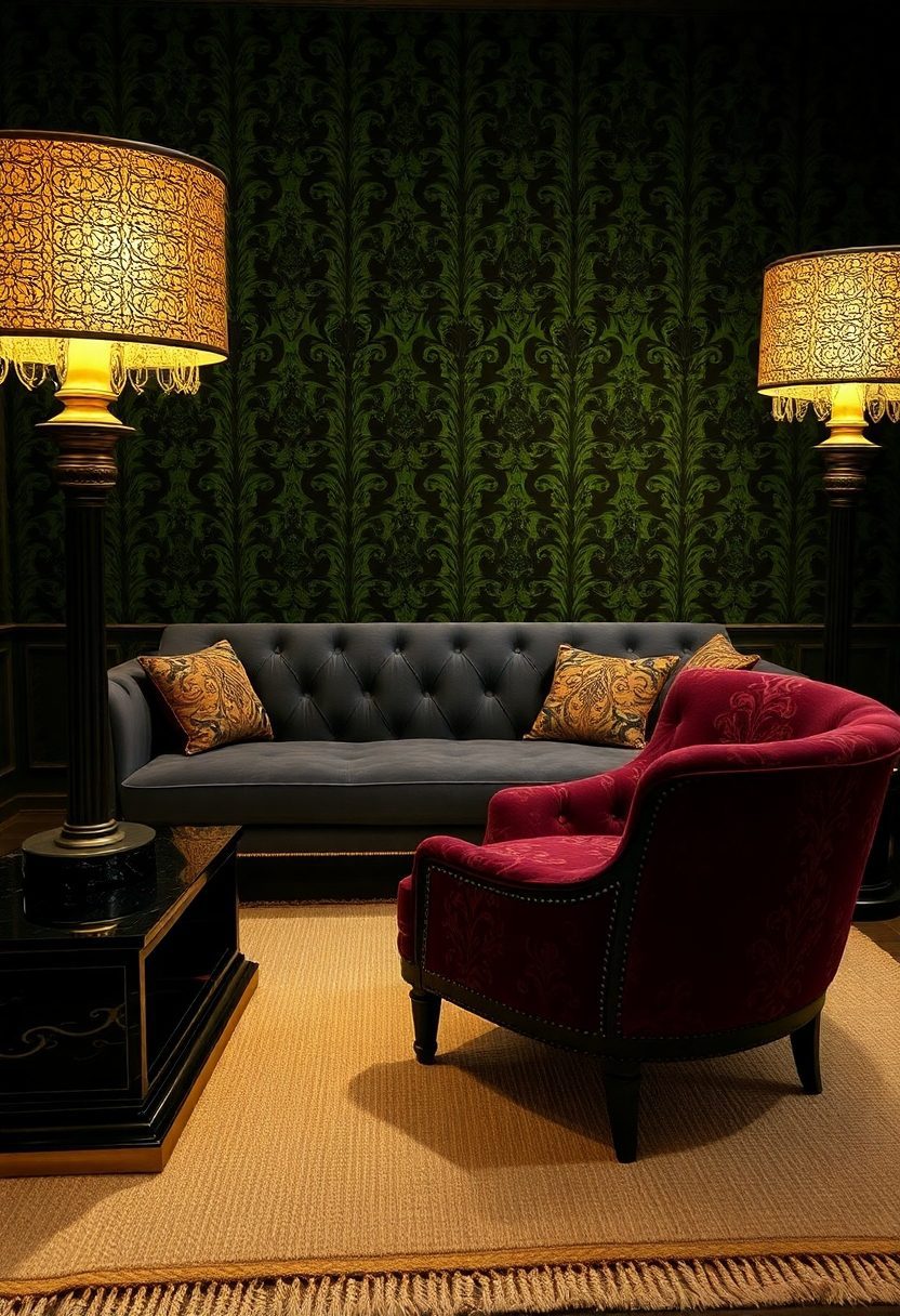 Dark Luxury Aesthetic Ideas: Creating a Sense of Depth With Rich Patterns and Textiles