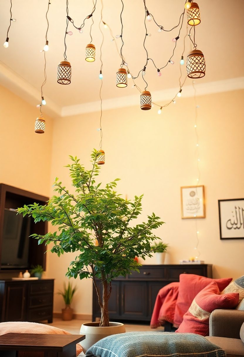 Eid Al-Fitr Decor Ideas: String Lights for a Festive Ambiance