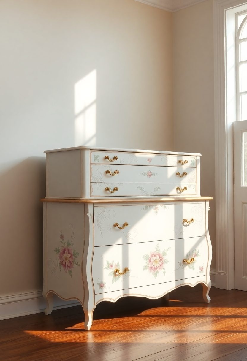 DIY Girls Room Decor Ideas: Hand-Painted Furniture Makeover