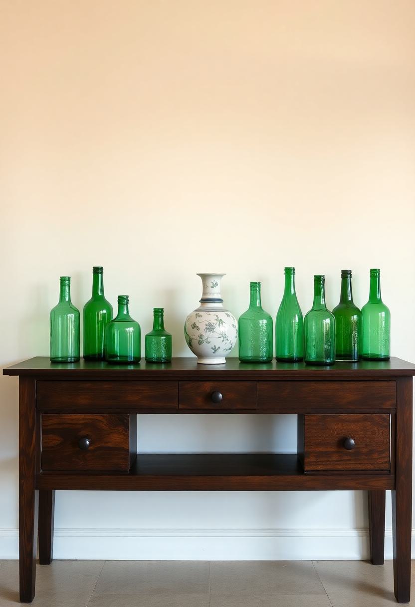 Green Home Decor Ideas for St. Patrick's Day: Show Off Green Collectibles