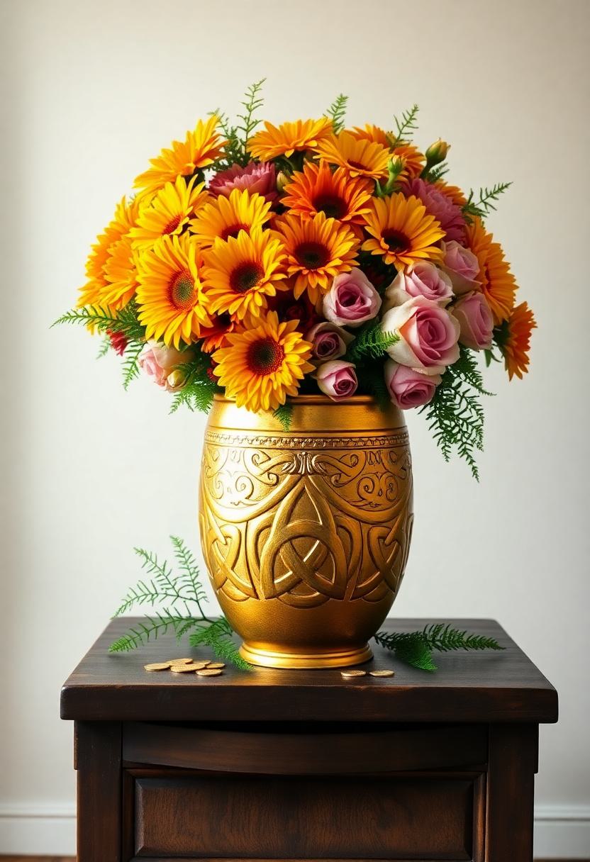 St. Patrick’s Day Decoration Ideas: Pot Of Gold Vases