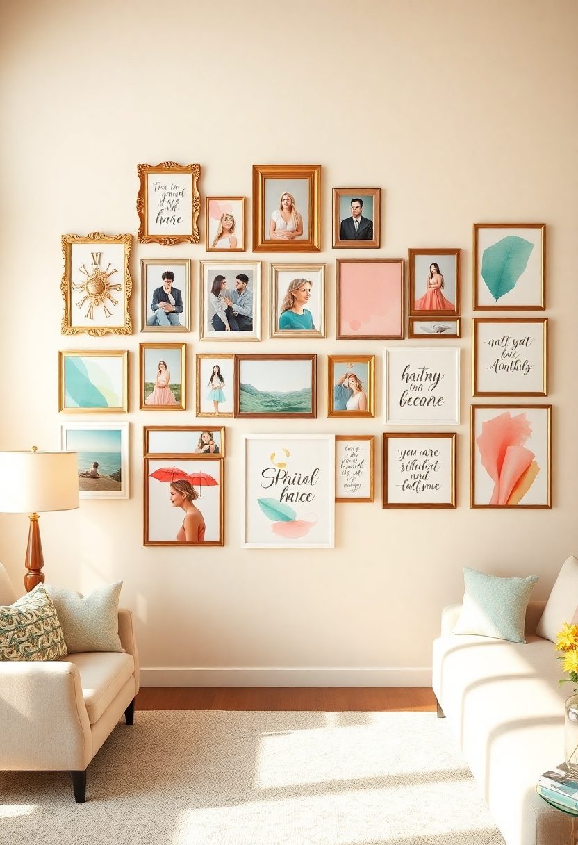 Spring Living Room Decor Ideas: Create A Vibrant Gallery Wall