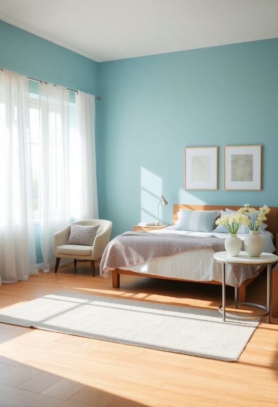 Blue Paint Colors Ideas: Light Azure Delights