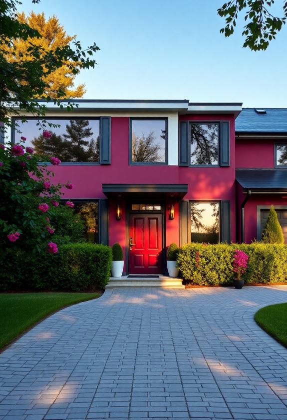 Exterior Paint Colors: Rich Plums And Berries For A Dramatic Effect