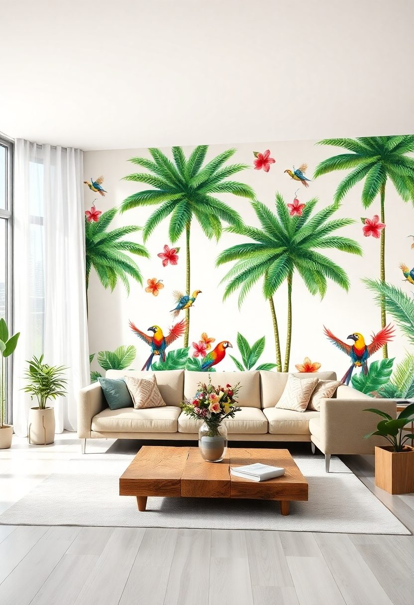 Trendy Wallpaper Ideas: Tropical Patterns for a Summer Feel