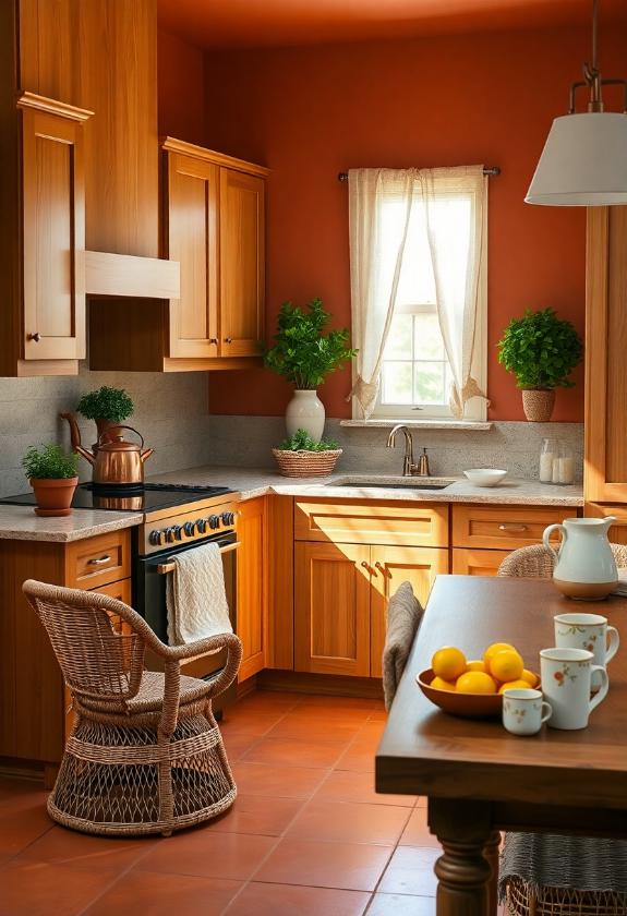 Kitchen Paint Color Ideas: Rich Terracotta Hues