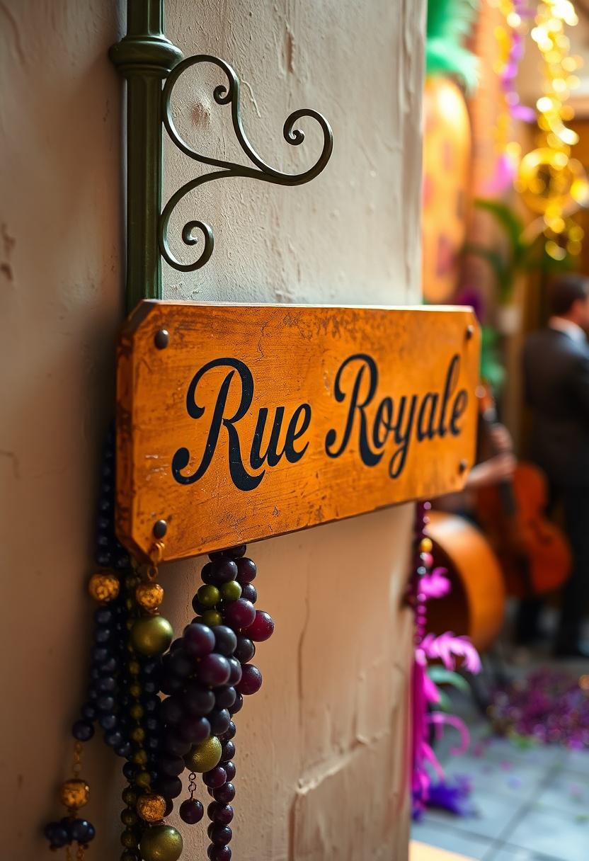 Mardi Gras Home Decor Ideas: New Orleans Style Street Signs