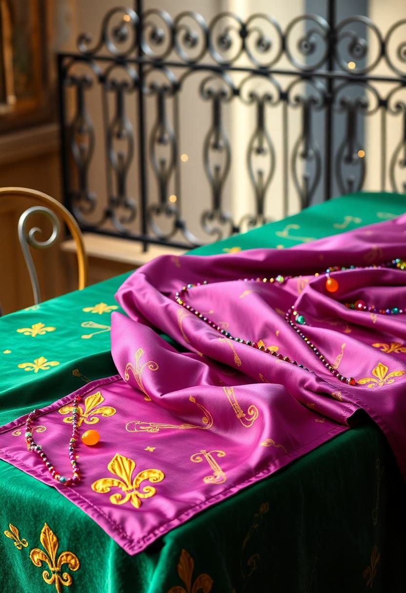 Mardi Gras Themed Decoration Ideas: Cajun and Creole Inspired Textiles