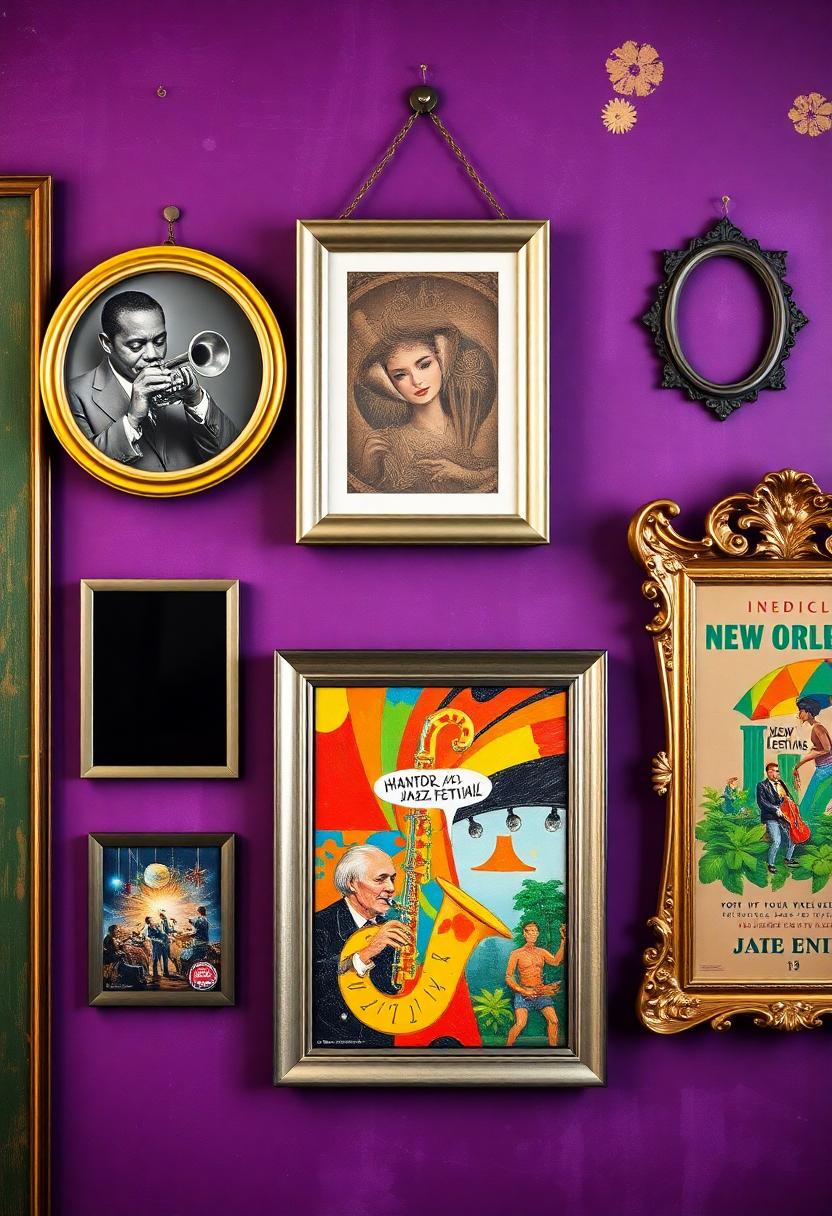 Mardi Gras Home Decor Ideas: Jazz-Inspired Wall Art