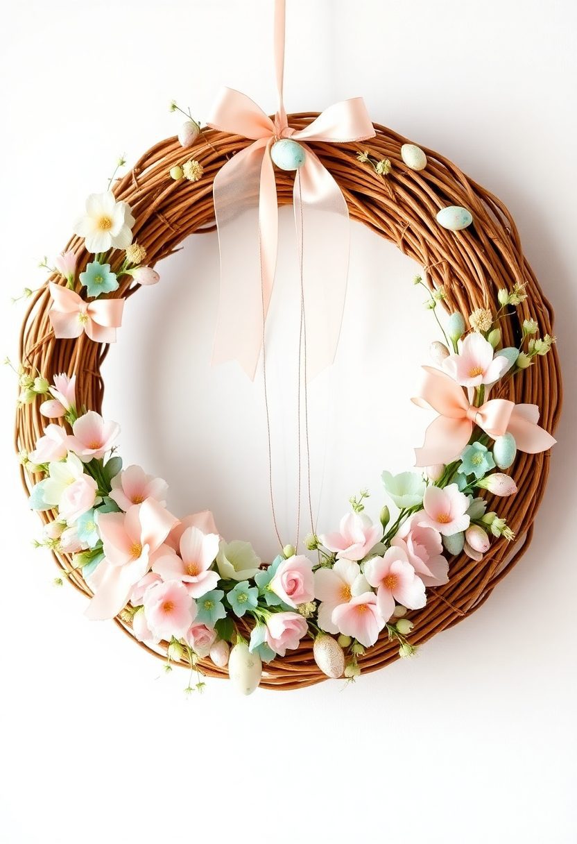 Easter Wreath Ideas: Pastel-Colored Wreath Inspiration