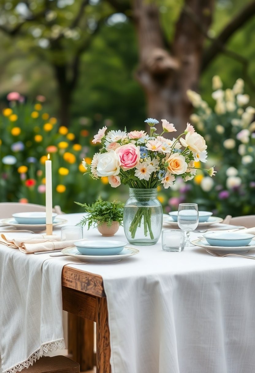 Spring Tablescapes Ideas: Casual And Enchanting Spring Table Settings