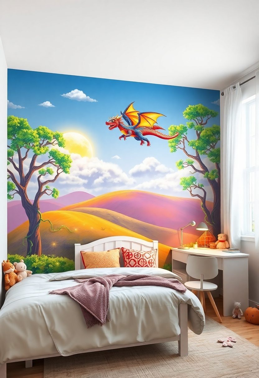 Kid's Room Decor Ideas for Crayon Day: Mural Painting Ideas