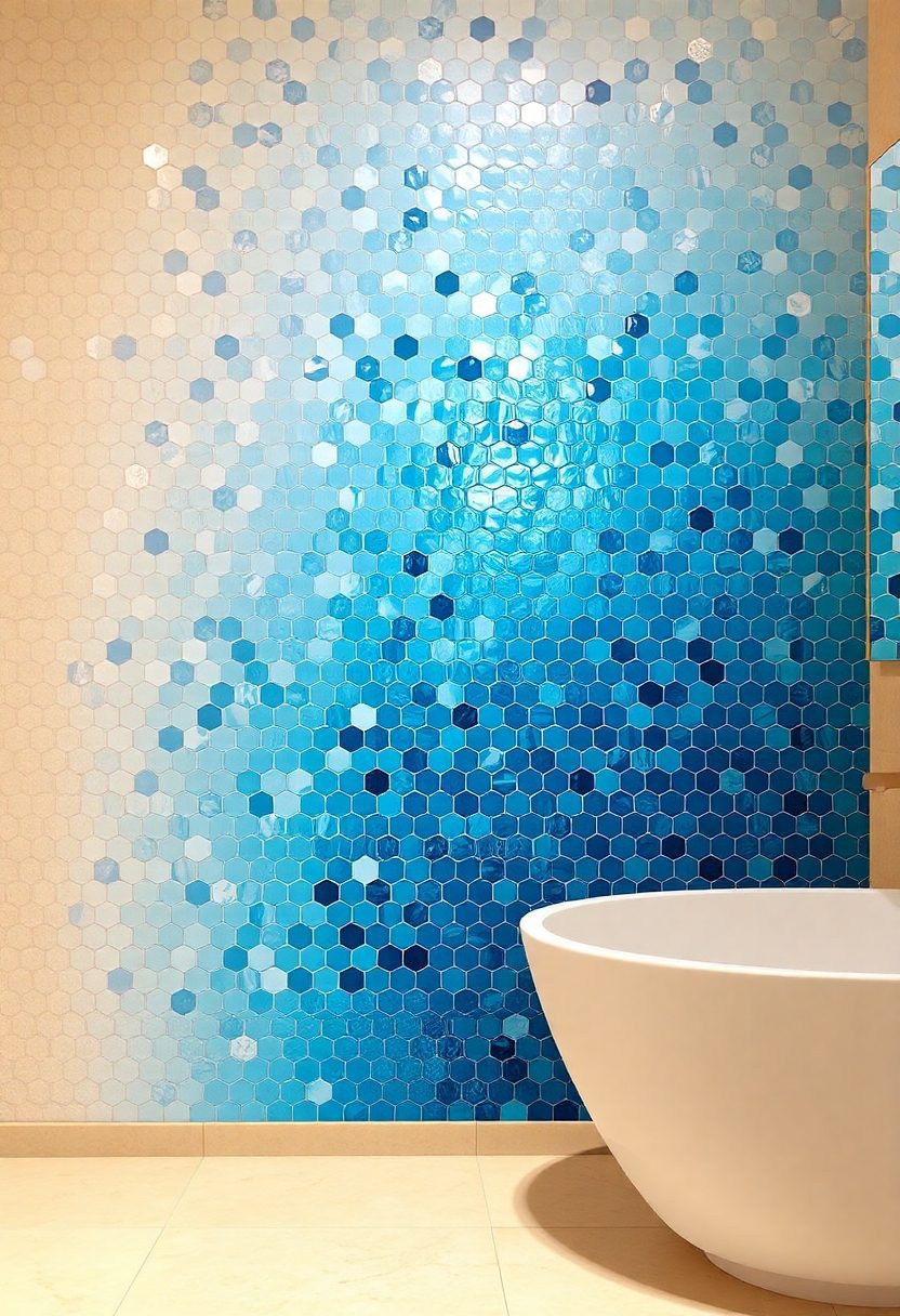 Bathroom Wallpaper Ideas: Mosaic Tile Effects