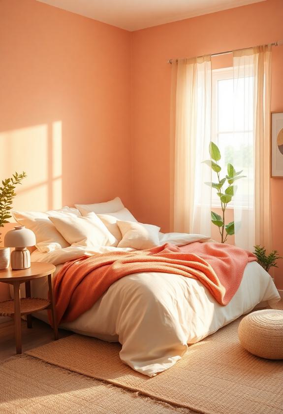 Bedroom Paint Color Ideas : Soft Peach Shades for a Warm Ambiance