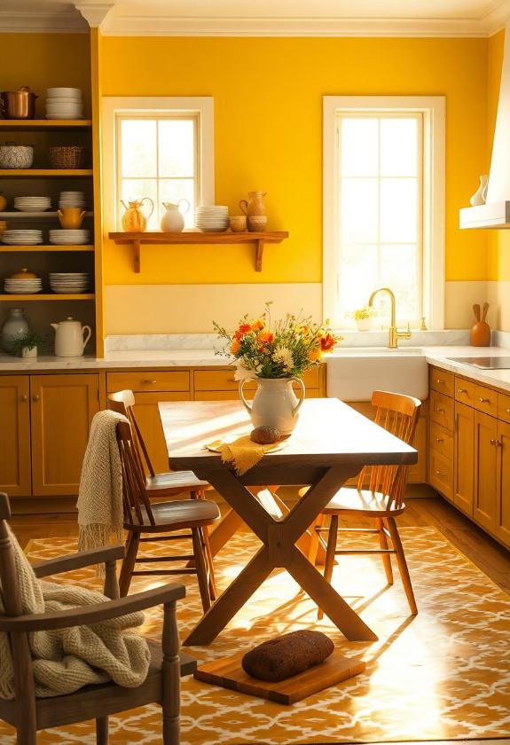 Kitchen Paint Color Ideas: Inviting Golden Yellow