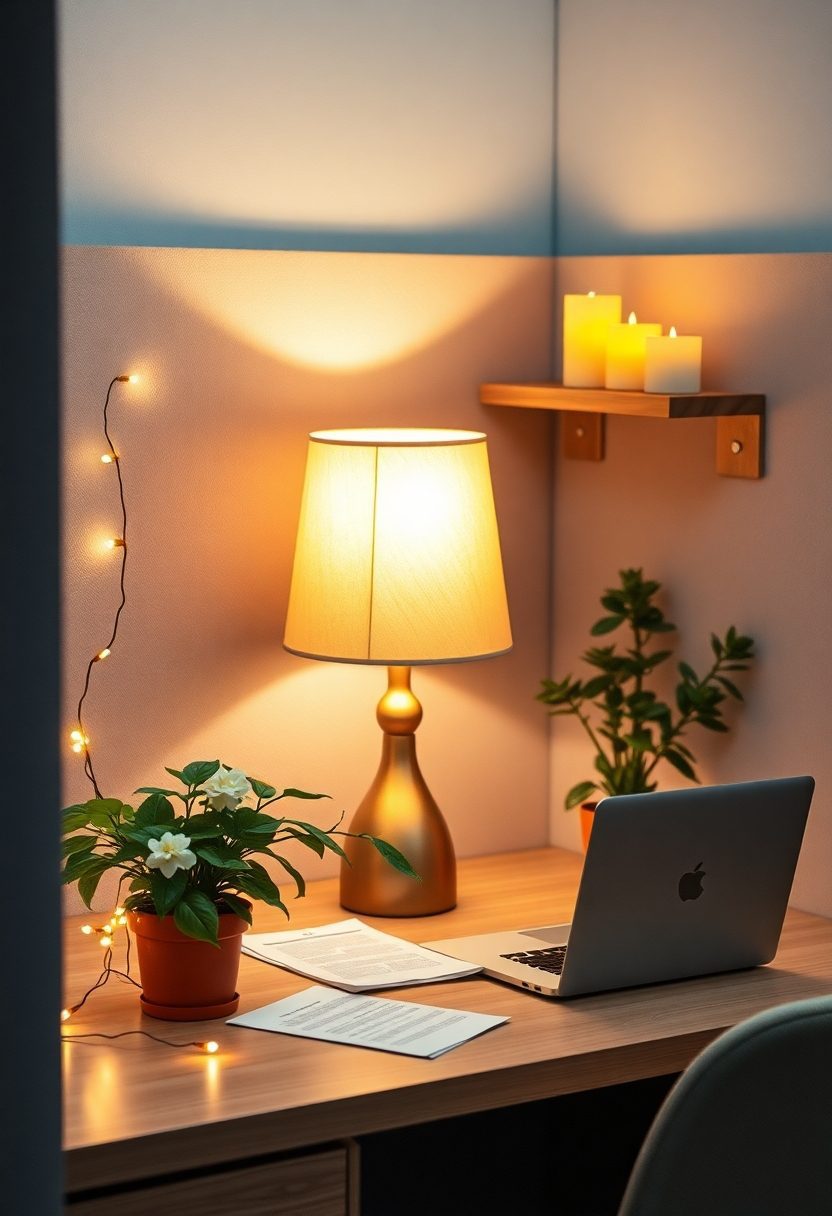 Cozy Cubicle Ideas: Cozy Lighting Ideas for a Warm Ambiance