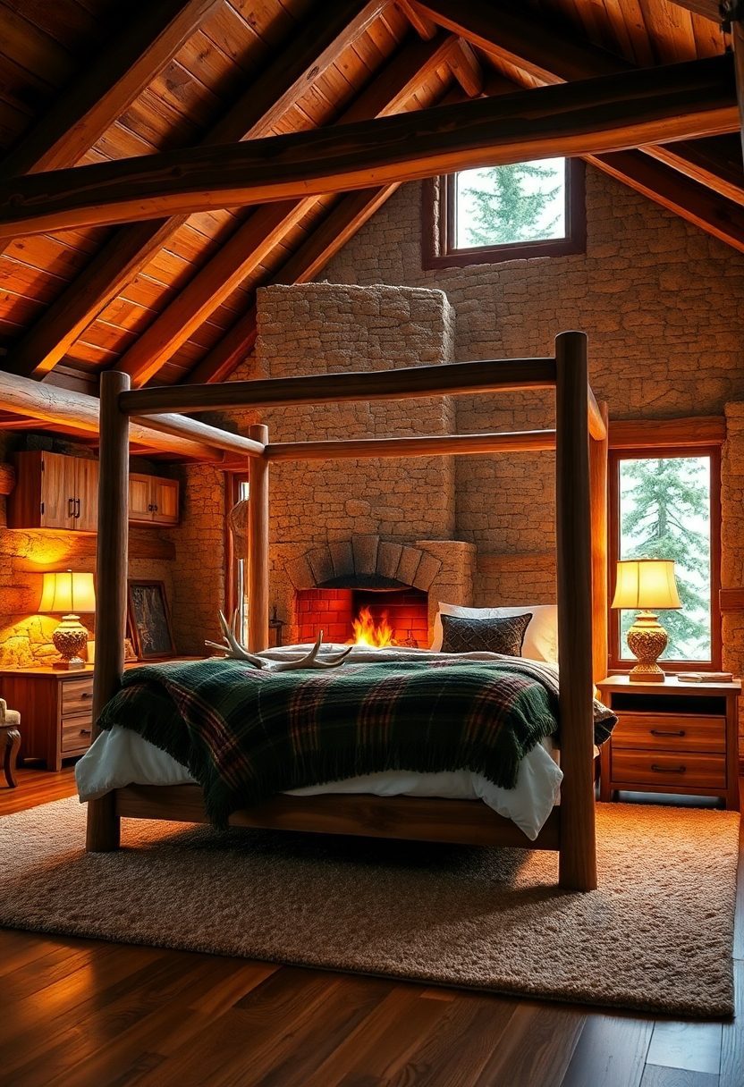 Bedroom Aesthetic Ideas: Cozy Cabin-Inspired Bedroom