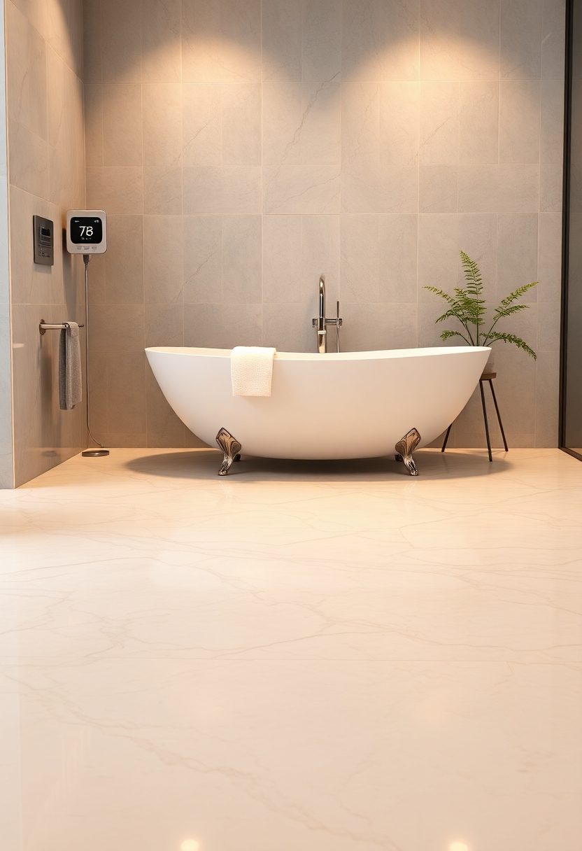 Luxury Bathroom Ideas: Heated Flooring Options